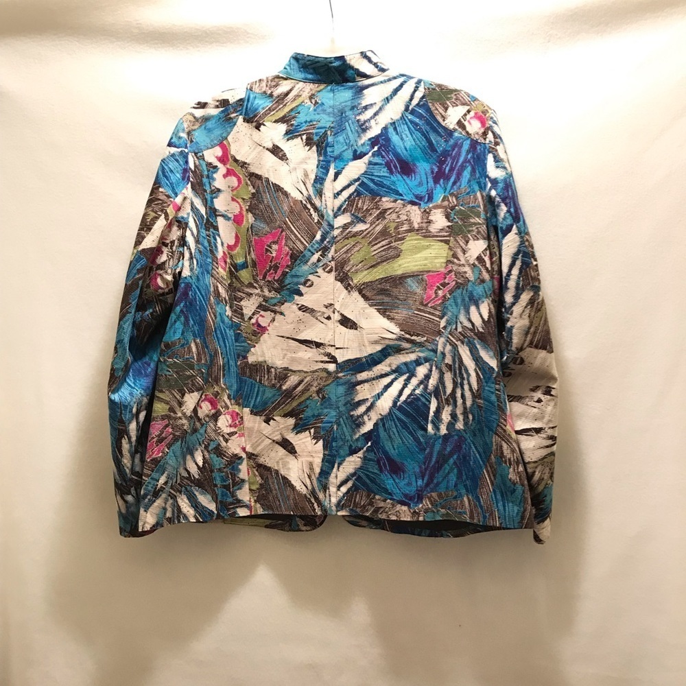 Chico’s Size 3 Multicolored Lightweight Jacket - Picture 7 of 8